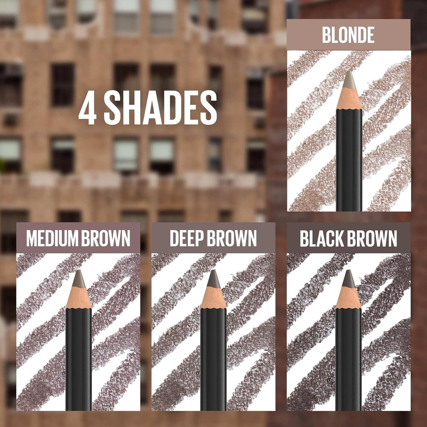 image:imageMaybelline New York Quick Shaper Brow Shaping Pencil Augenbrauenstift fr natrliche Definition amp 24H Halt Wachsformel mit Brstchen zum Auffllen Nr 04 Medium Brown 1 Stk02 Blond