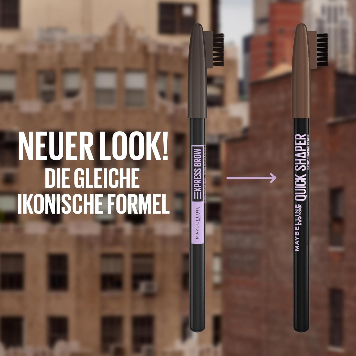image:imageMaybelline New York Quick Shaper Brow Shaping Pencil Augenbrauenstift fr natrliche Definition amp 24H Halt Wachsformel mit Brstchen zum Auffllen Nr 04 Medium Brown 1 Stk02 Blond