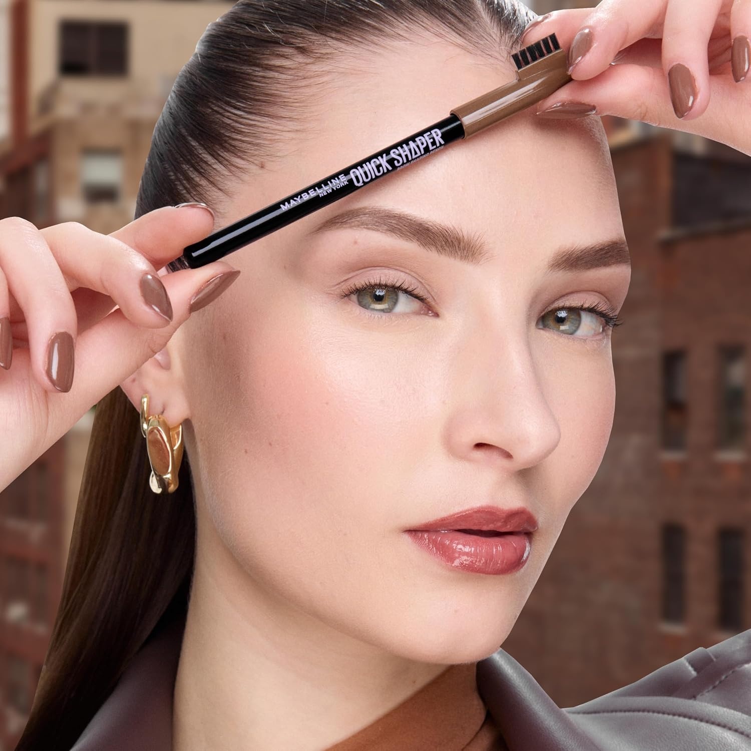 image:imageMaybelline New York Quick Shaper Brow Shaping Pencil Augenbrauenstift fr natrliche Definition amp 24H Halt Wachsformel mit Brstchen zum Auffllen Nr 04 Medium Brown 1 Stk03 Hellbraun