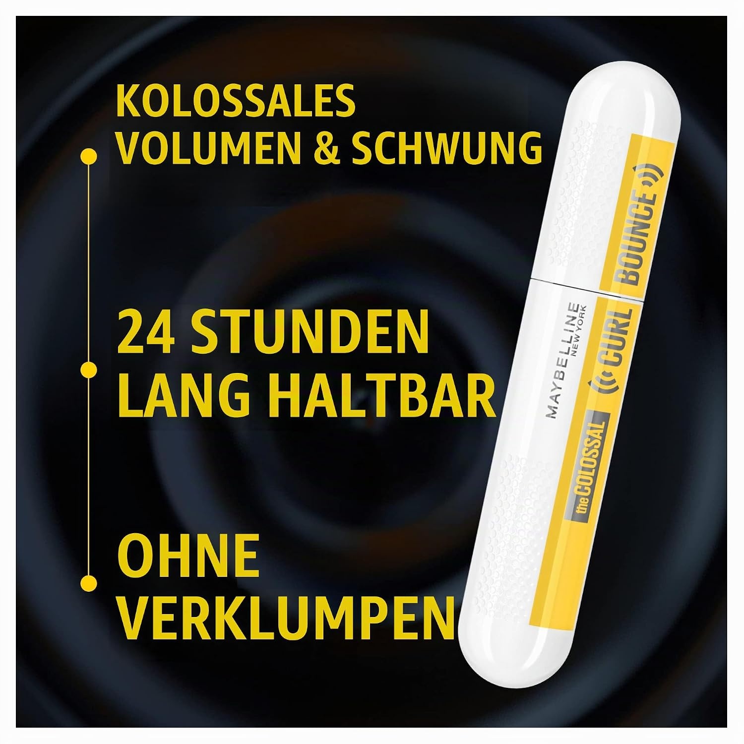 image:imageMaybelline New York Schwarze Wimperntusche fr 24h Schwung und Volumen Mit Memory Curl Formel fr unvergessliches Augen Makeup Colossal Curl Bounce Mascara Very Black 1 x 10 mlVery Black