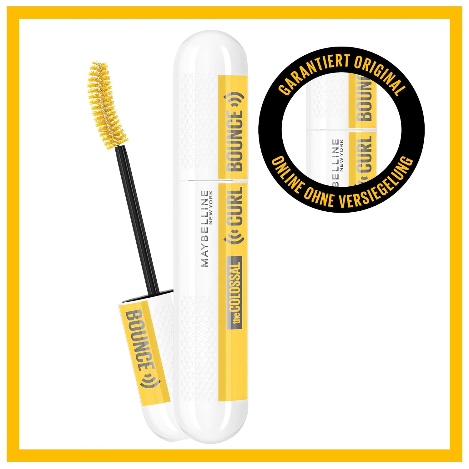 image:imageMaybelline New York Schwarze Wimperntusche fr 24h Schwung und Volumen Mit Memory Curl Formel fr unvergessliches Augen Makeup Colossal Curl Bounce Mascara Very Black 1 x 10 mlVery Black