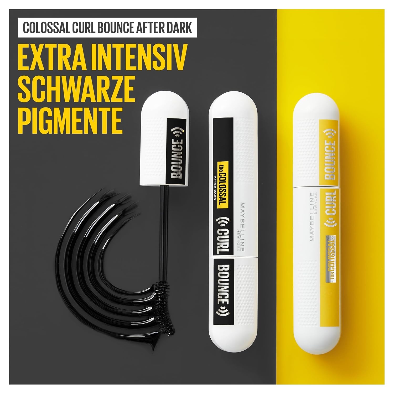 image:imageMaybelline New York Schwarze Wimperntusche fr 24h Schwung und Volumen Mit Memory Curl Formel fr unvergessliches Augen Makeup Colossal Curl Bounce Mascara Very Black 1 x 10 mlAfter Dark