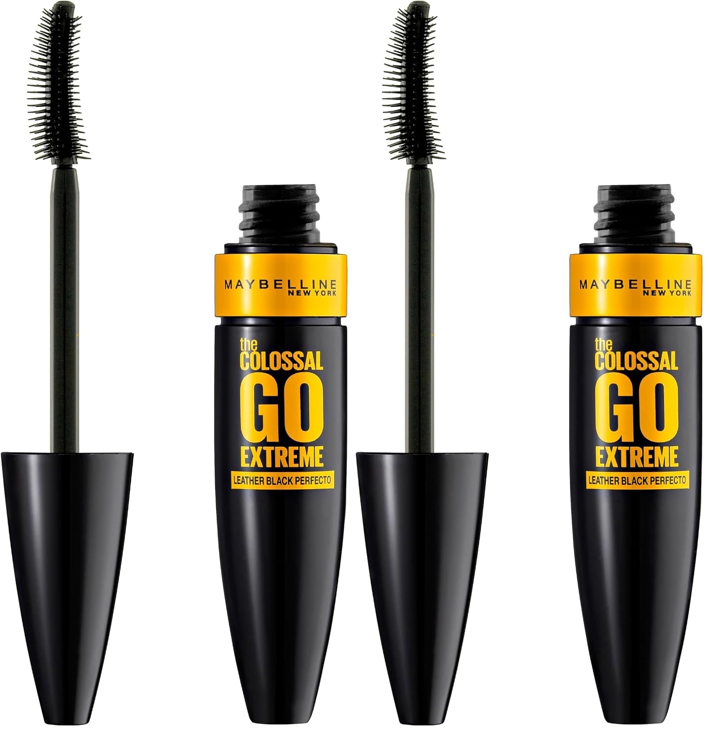 image:imageMaybelline New York Schwarze Wimperntusche fr extra Volumen Volum Express The Colossal Go Extreme Mascara Nr 1 Very Black 1 x 95 ml4 Leather Black