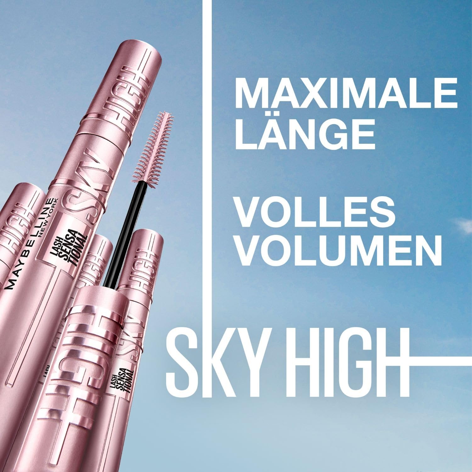 image:imageMaybelline New York Schwarze Wimperntusche fr extrem lange Wimpern Lash Sensational Sky High Mascara im Doppelpack Very Black 2 x 72 mlVery Black
