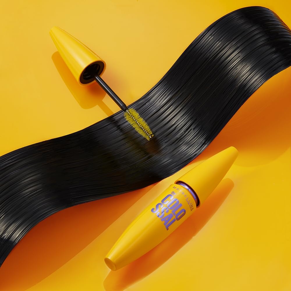 image:imageMaybelline New York Schwarze Wimperntusche mit Collagen fr voluminse Wimpern in nur einem Auftrag Volum Express The Colossal Mascara Black 1 x 107 mlSchwarz