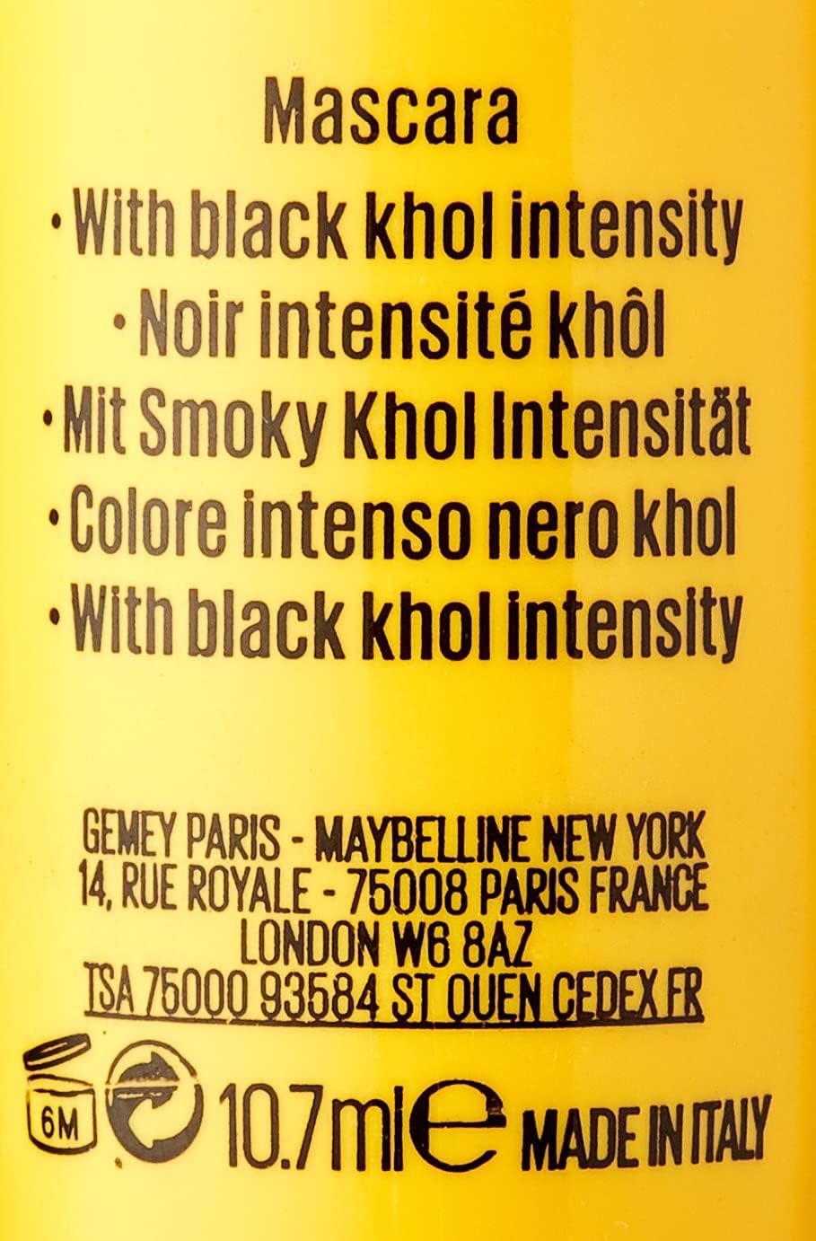 image:imageMaybelline New York Schwarze Wimperntusche mit Collagen fr voluminse Wimpern in nur einem Auftrag VolumExpress The Colossal Mascara 100 Black 1 x 107 mlSchwarz