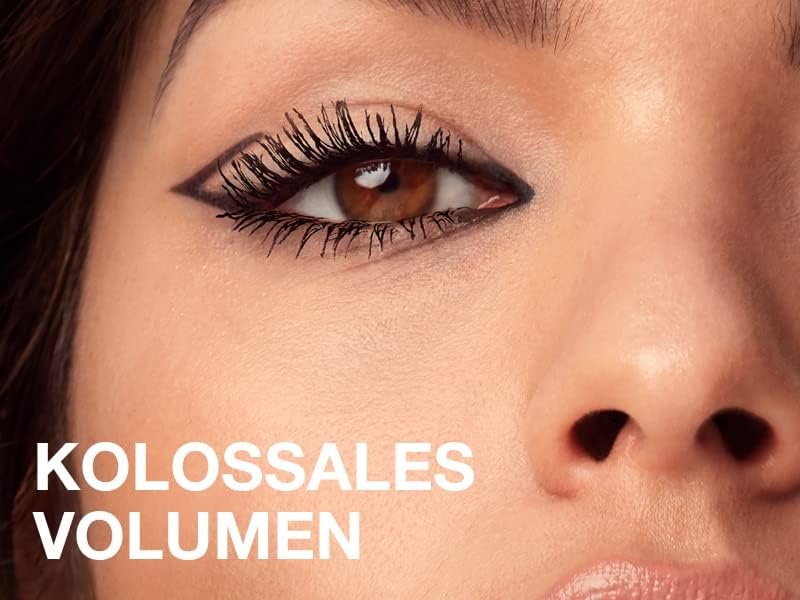 image:imageMaybelline New York Schwarze Wimperntusche mit Collagen fr voluminse Wimpern in nur einem Auftrag VolumExpress The Colossal Mascara 100 Black 1 x 107 mlNr 01 Black