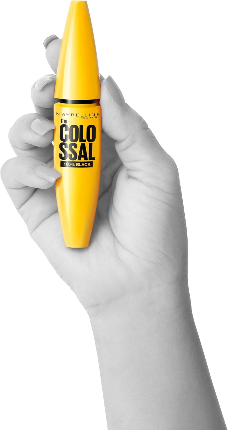 image:imageMaybelline New York Schwarze Wimperntusche mit Collagen fr voluminse Wimpern in nur einem Auftrag VolumExpress The Colossal Mascara 100 Black 1 x 107 ml100 Schwarz