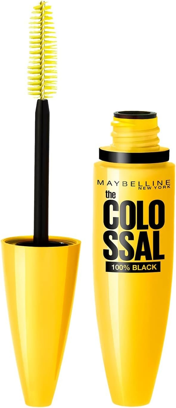 image:imageMaybelline New York Schwarze Wimperntusche mit Collagen fr voluminse Wimpern in nur einem Auftrag VolumExpress The Colossal Mascara 100 Black 1 x 107 ml100 Black