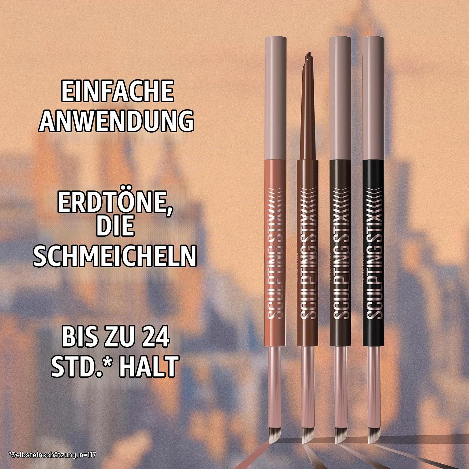 image:imageMaybelline New York Sculpting Stix 2in1 Eyeliner Blendbarer Kajalstift fr przise Linien amp SmokeyEyeLook 24H langer Halt ohne Verschmieren Nuance 016 Black Blur016 Black Blur