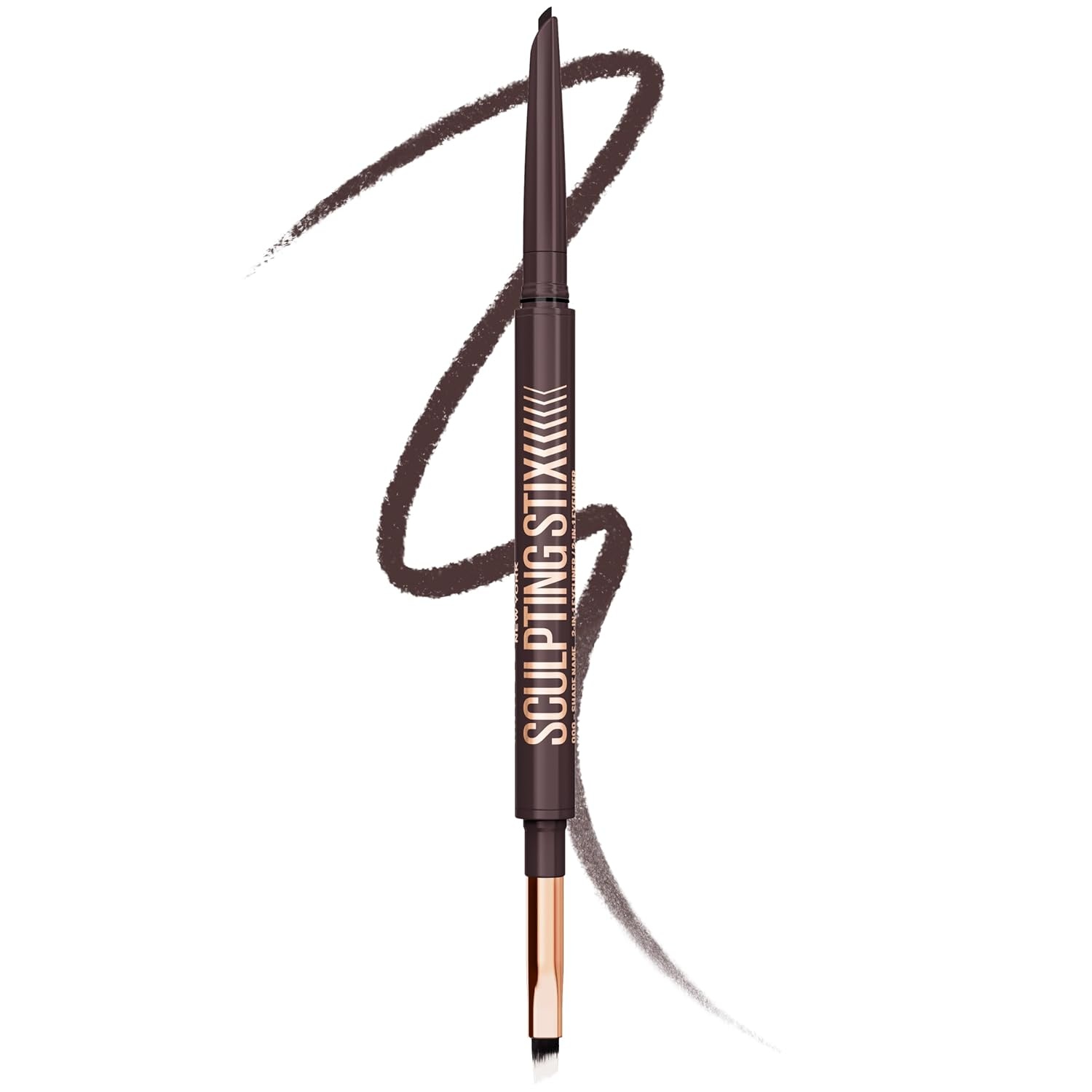 image:imageMaybelline New York Sculpting Stix 2in1 Eyeliner Blendbarer Kajalstift fr przise Linien amp SmokeyEyeLook 24H langer Halt ohne Verschmieren Nuance 016 Black Blur015 Smooth Espresso