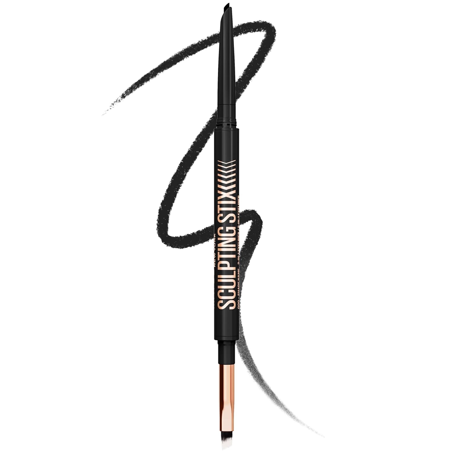 image:imageMaybelline New York Sculpting Stix 2in1 Eyeliner Blendbarer Kajalstift fr przise Linien amp SmokeyEyeLook 24H langer Halt ohne Verschmieren Nuance 016 Black Blur016 Black Blur