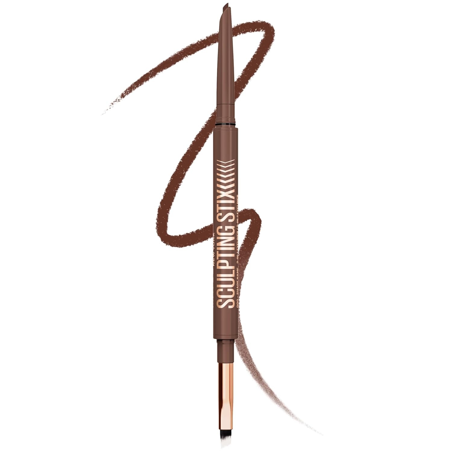 image:imageMaybelline New York Sculpting Stix 2in1 Eyeliner Blendbarer Kajalstift fr przise Linien amp SmokeyEyeLook 24H langer Halt ohne Verschmieren Nuance 016 Black Blur014 Mocha Contour