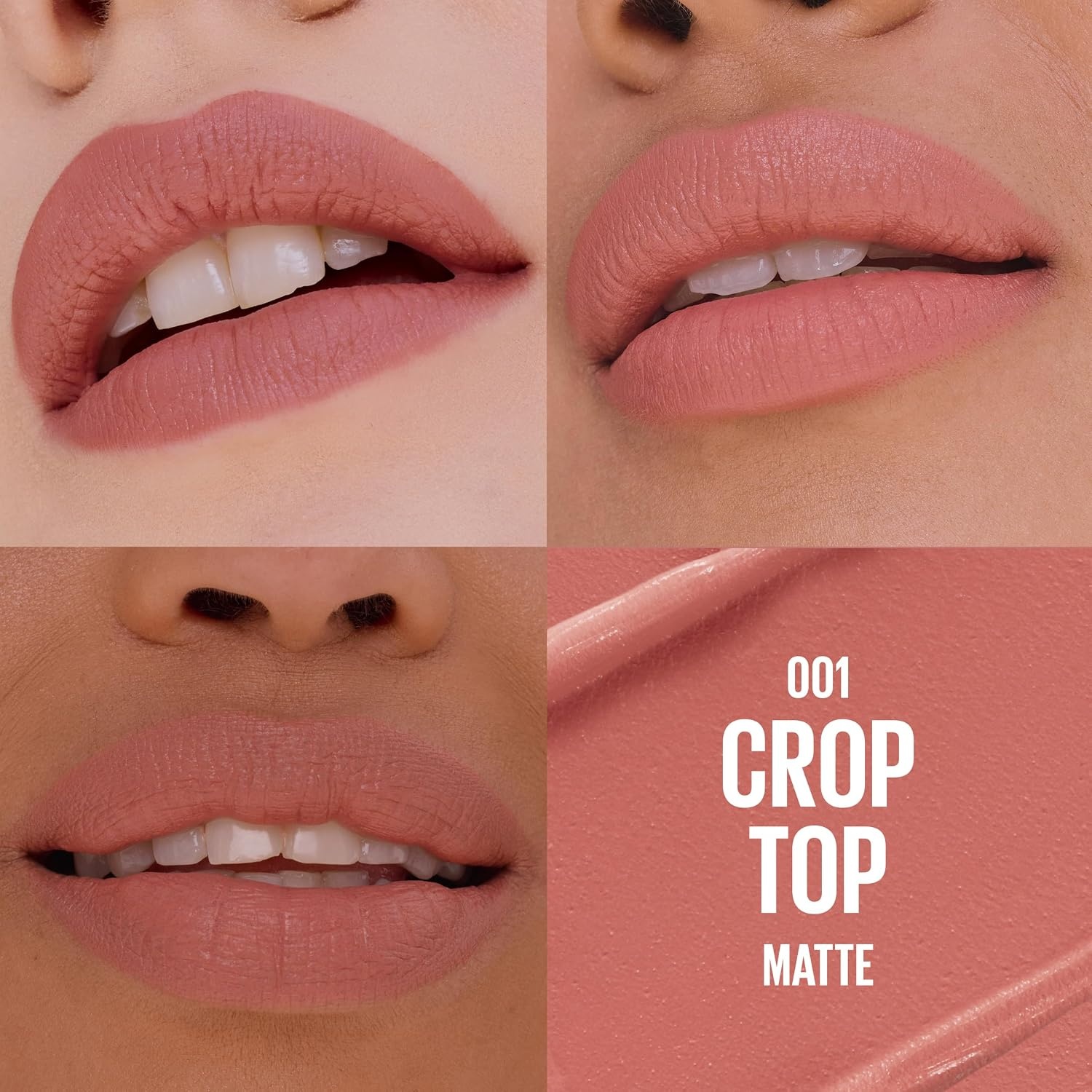 image:imageMaybelline New York Serum Lippenstift Matte Pflegender Lippenstift fr 8H Feuchtigkeit mit Hyaluronsure amp len Weiches MattFinish amp Satte Farbe Nr 002 Maybe Its 45g001 Crop Top