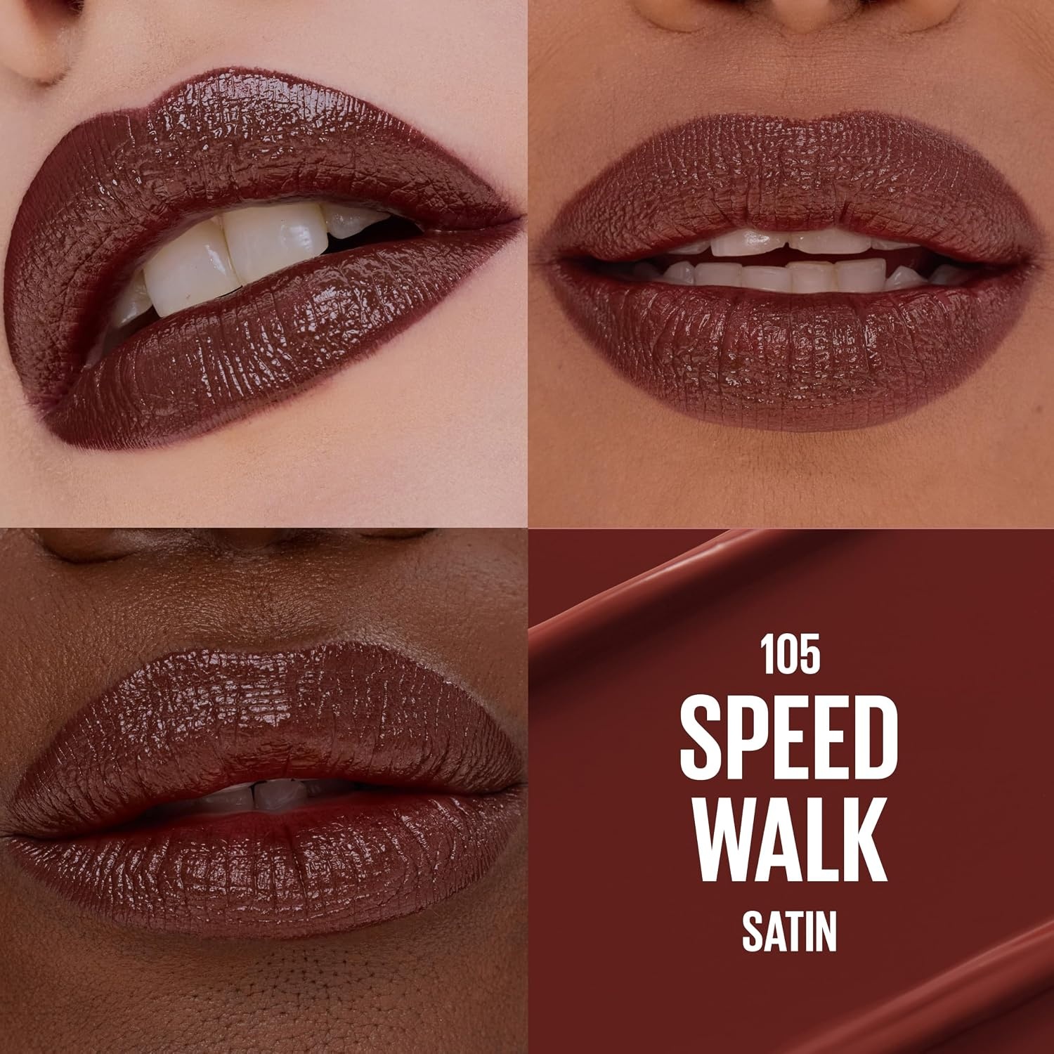 image:imageMaybelline New York Serum Lippenstift Matte Pflegender Lippenstift fr 8H Feuchtigkeit mit Hyaluronsure amp len Weiches MattFinish amp Satte Farbe Nr 002 Maybe Its 45g105 Speed Walk