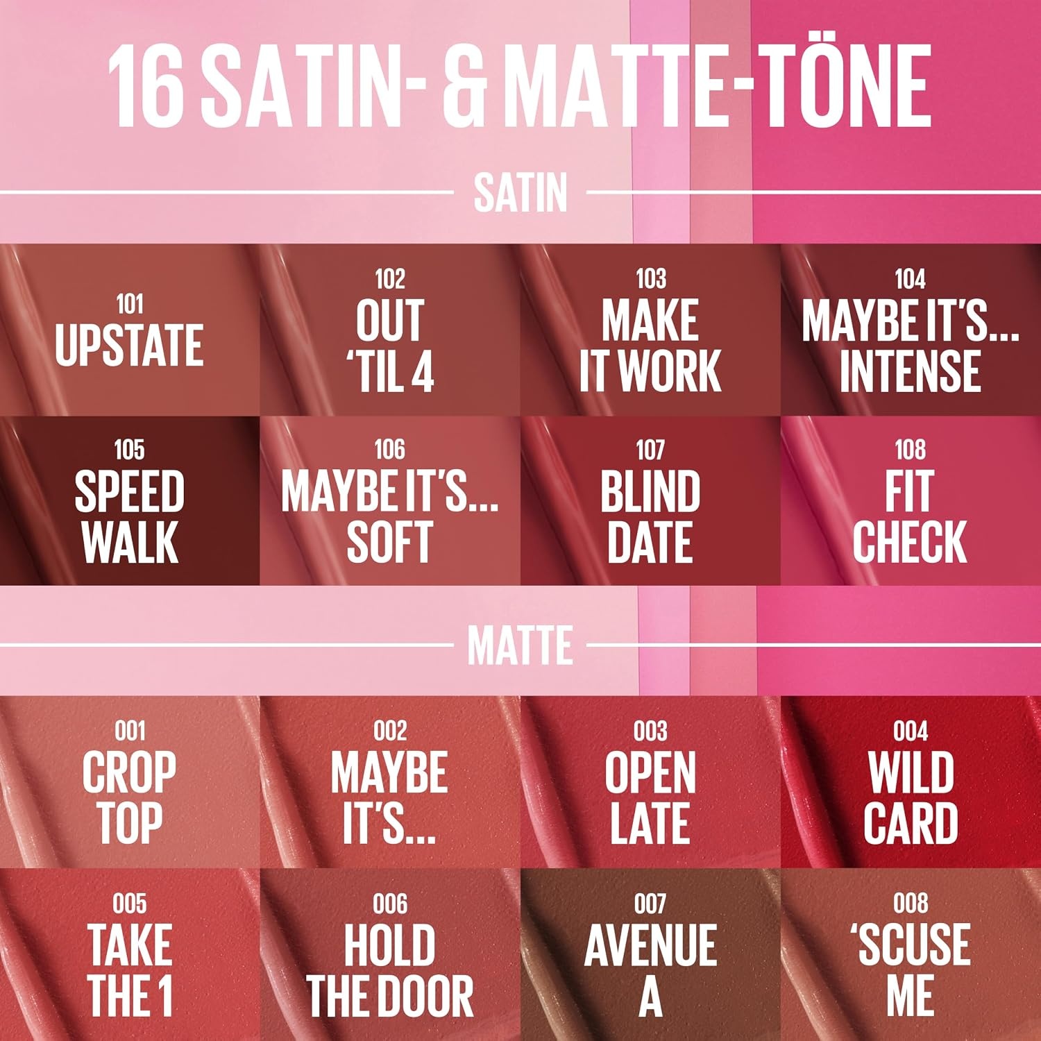 image:imageMaybelline New York Serum Lippenstift Matte Pflegender Lippenstift fr 8H Feuchtigkeit mit Hyaluronsure amp len Weiches MattFinish amp Satte Farbe Nr 002 Maybe Its 45g001 Crop Top