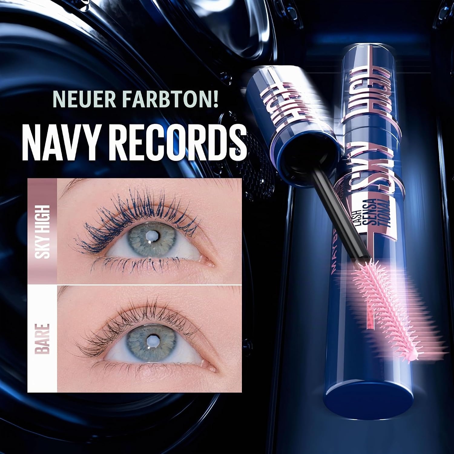 image:imageMaybelline New York Sky High Mascara Gold Glitz extreme Lnge 72 mlNavy Blue