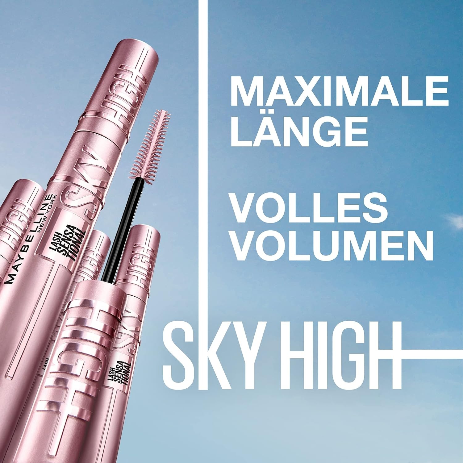 image:imageMaybelline New York Sky High Mascara Gold Glitz extreme Lnge 72 mlSchwarz Schwarz fr Mascara blauer DiscoEyeliner