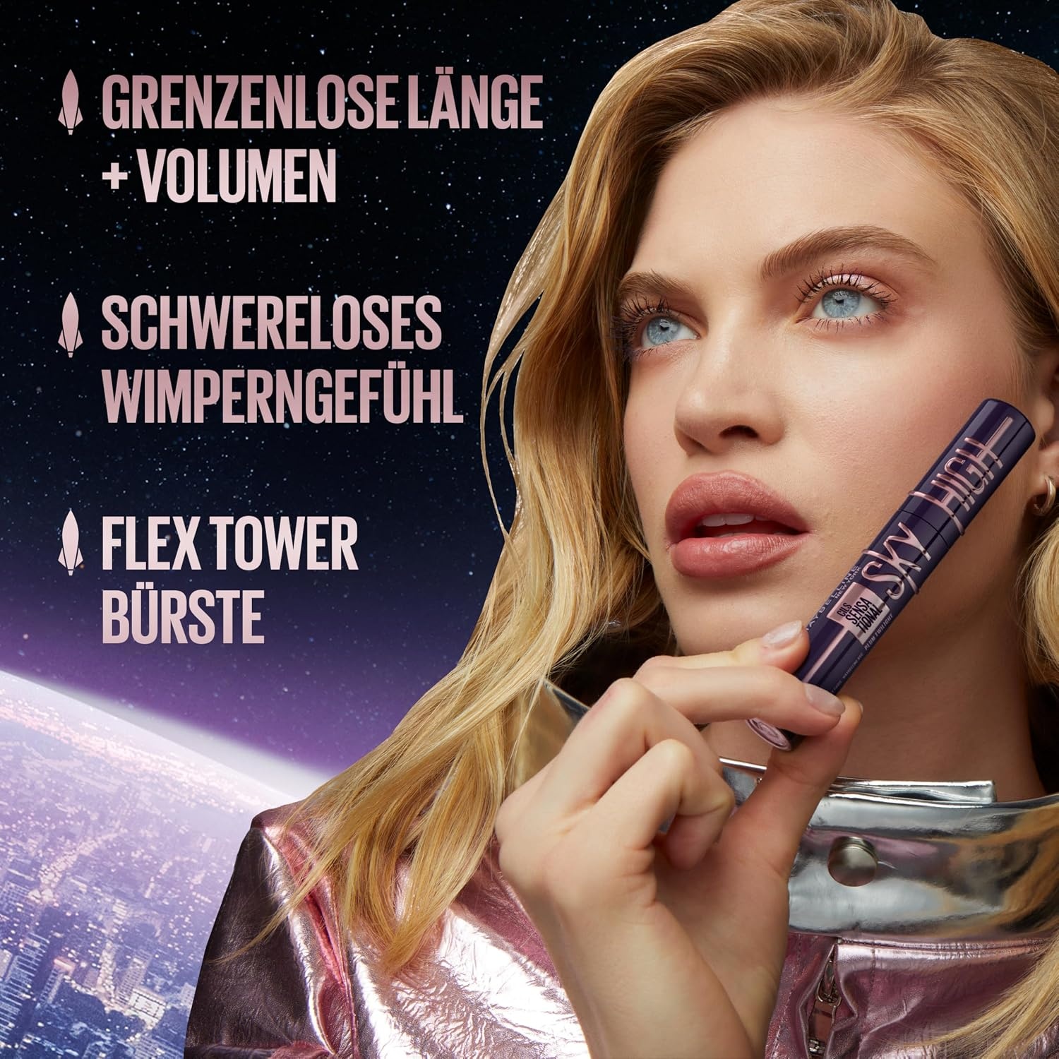 image:imageMaybelline New York Sky High Mascara Gold Glitz extreme Lnge 72 mlVery Black