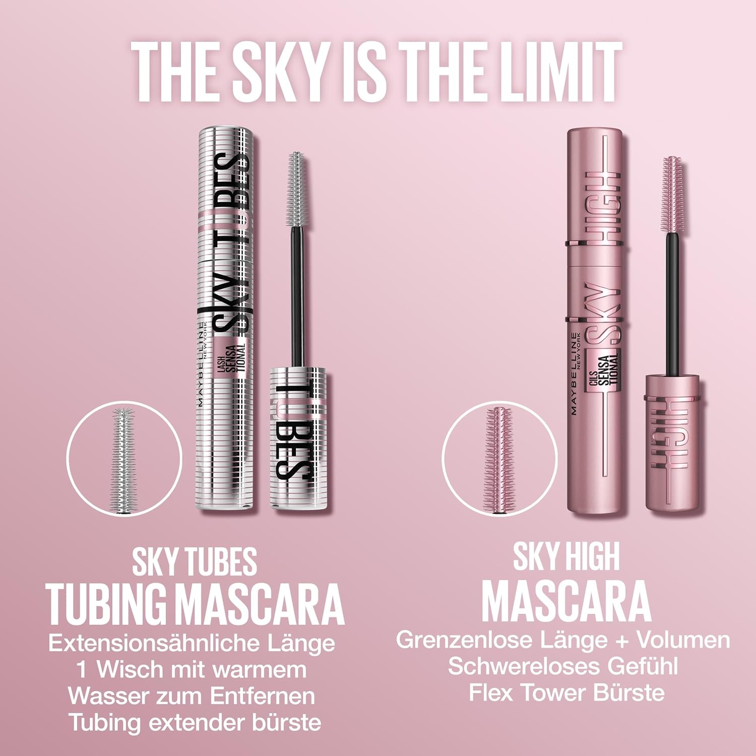 image:imageMaybelline New York Sky Tubes Mascara maximale Lnge Schwarz 72 ml