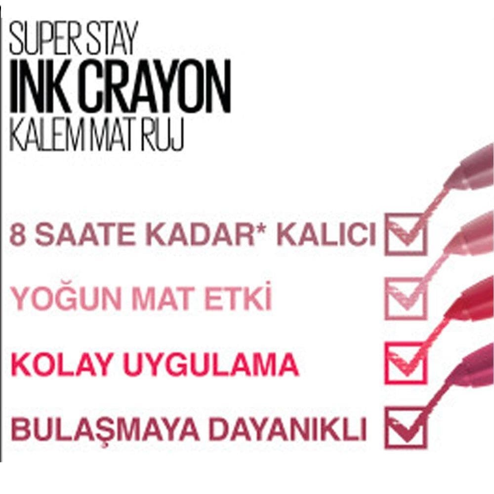 image:imageMaybelline New York Super Stay Ink Crayon 10 Trust your gut 1er Pack 1 x 2 g15 Lead The Way