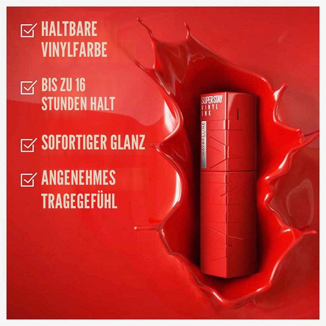 image:imageMaybelline New York Vinyl Ink Lippenstift Nr 25 RedHot 42 ml40 Witty