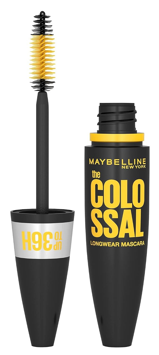 image:imageMaybelline New York Wasserfeste Mascara fr Volumen Langanhaltende schwarze Wimperntusche The Colossal 36H Nr 1 Very Black 1 x 10 ml10 ml 2er Pack