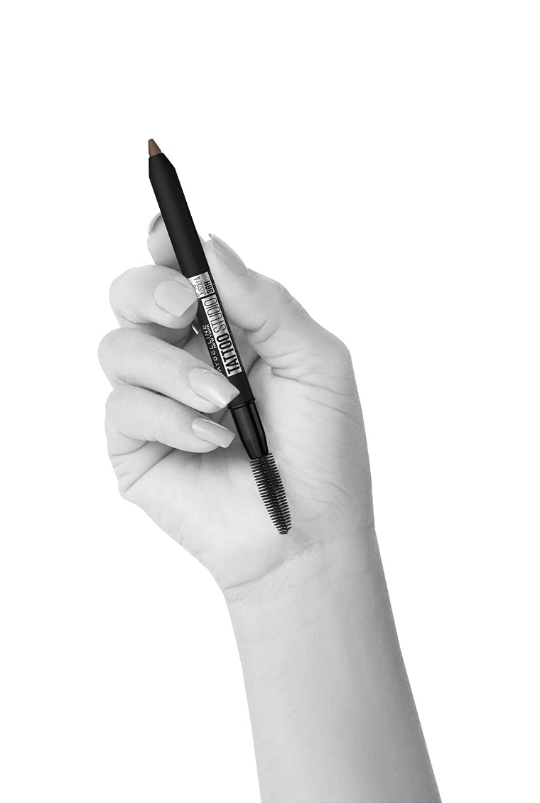 image:imageMaybelline New York Wasserfester Augenbrauenstift mit Brste 36h Halt Natrliche Farben Tattoo Brow 36H Farbe Nr 3 Soft Brown Braun 1 StckMittelbraun