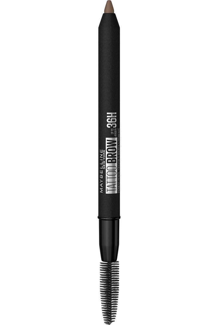 image:imageMaybelline New York Wasserfester Augenbrauenstift mit Brste 36h Halt Natrliche Farben Tattoo Brow 36H Farbe Nr 3 Soft Brown Braun 1 StckNr 6 Ash Brown