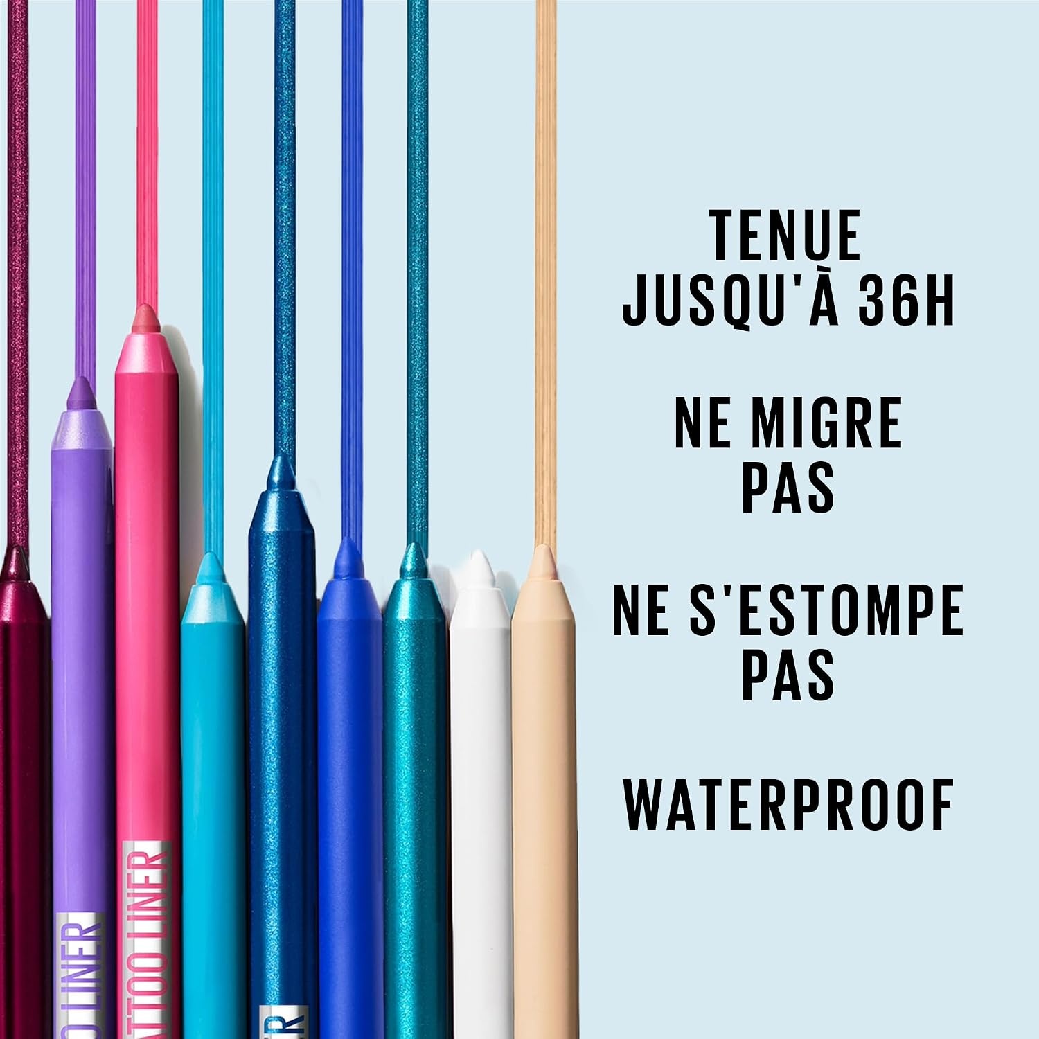image:imageMaybelline New York Wasserfester Eyeliner mit wischfester farbintensiver GelTextur Tattoo Liner Gel Pencil Nr 815 Tealtini Grn 1 StckGreen