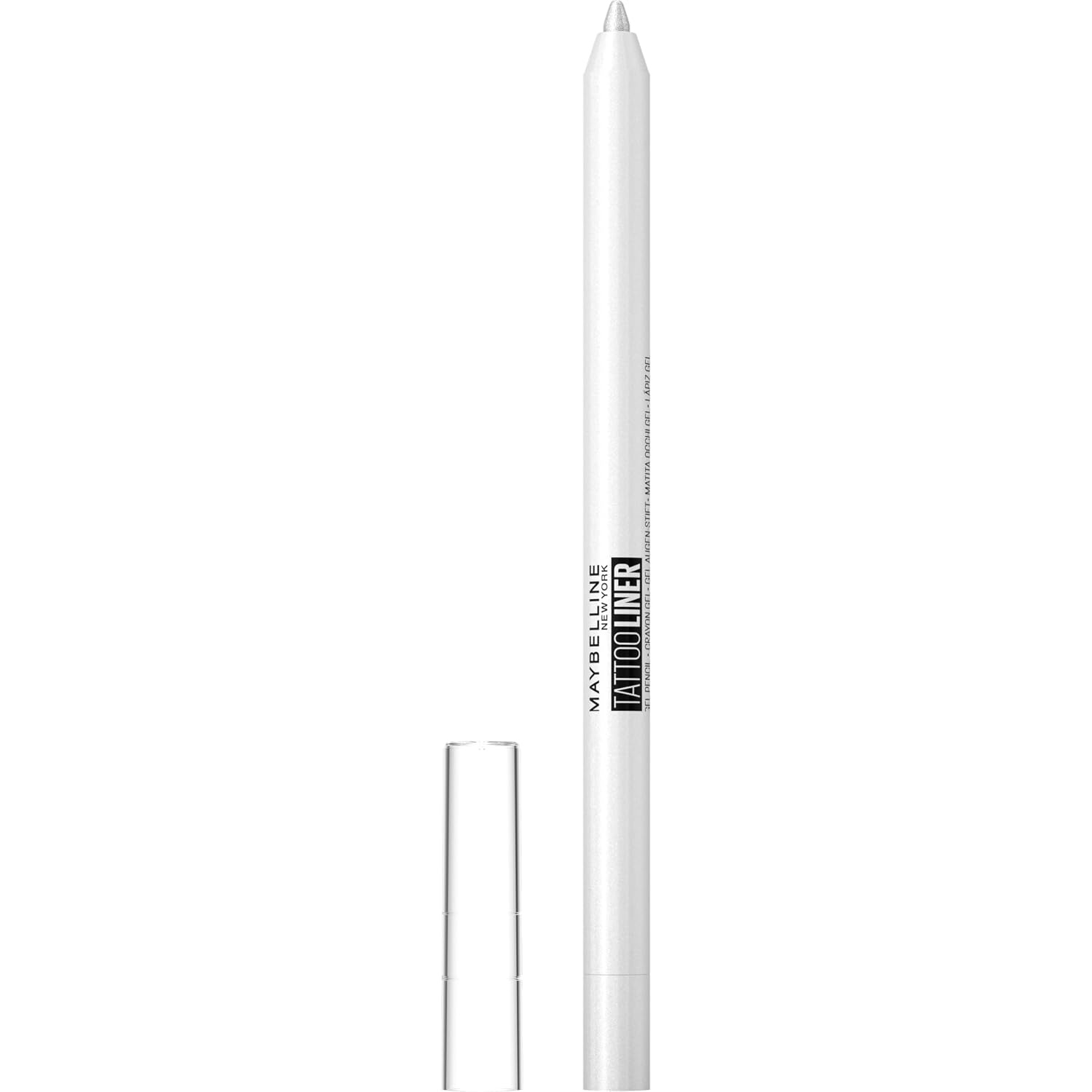 image:imageMaybelline New York Wasserfester Eyeliner mit wischfester farbintensiver GelTextur Tattoo Liner Gel Pencil Nr 970 Polished White Wei 1 Stckwei