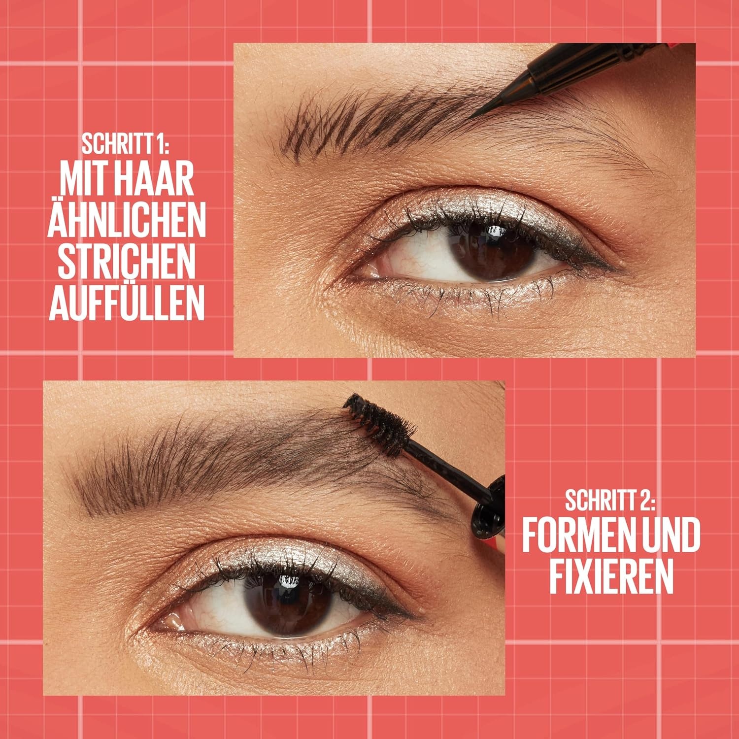 image:imageMaybelline New York flssiger Lippenstift Liquid Lipstick Super Stay Vinyl Ink 35 Cheeky 42 ml BuildABrow 2in1 Augenbrauenstift volle definierte Augenbrauen 260 Deep Brown