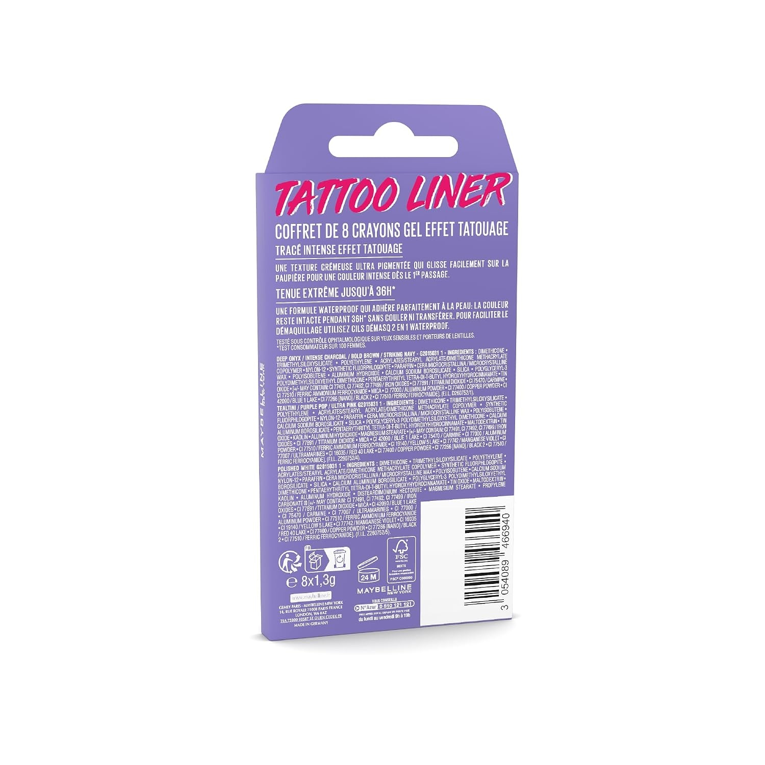 image:imageMaybelline Tattoo Liner Lpiz De Ojos SemiPermanente Waterproof 910 Bold Brown Marrn OscuroMultiColor