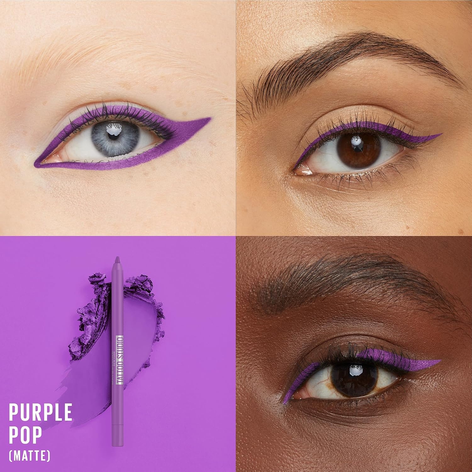 image:imageMaybelline Tattoo Liner Lpiz De Ojos SemiPermanente Waterproof 910 Bold Brown Marrn Oscurodunkelviolett