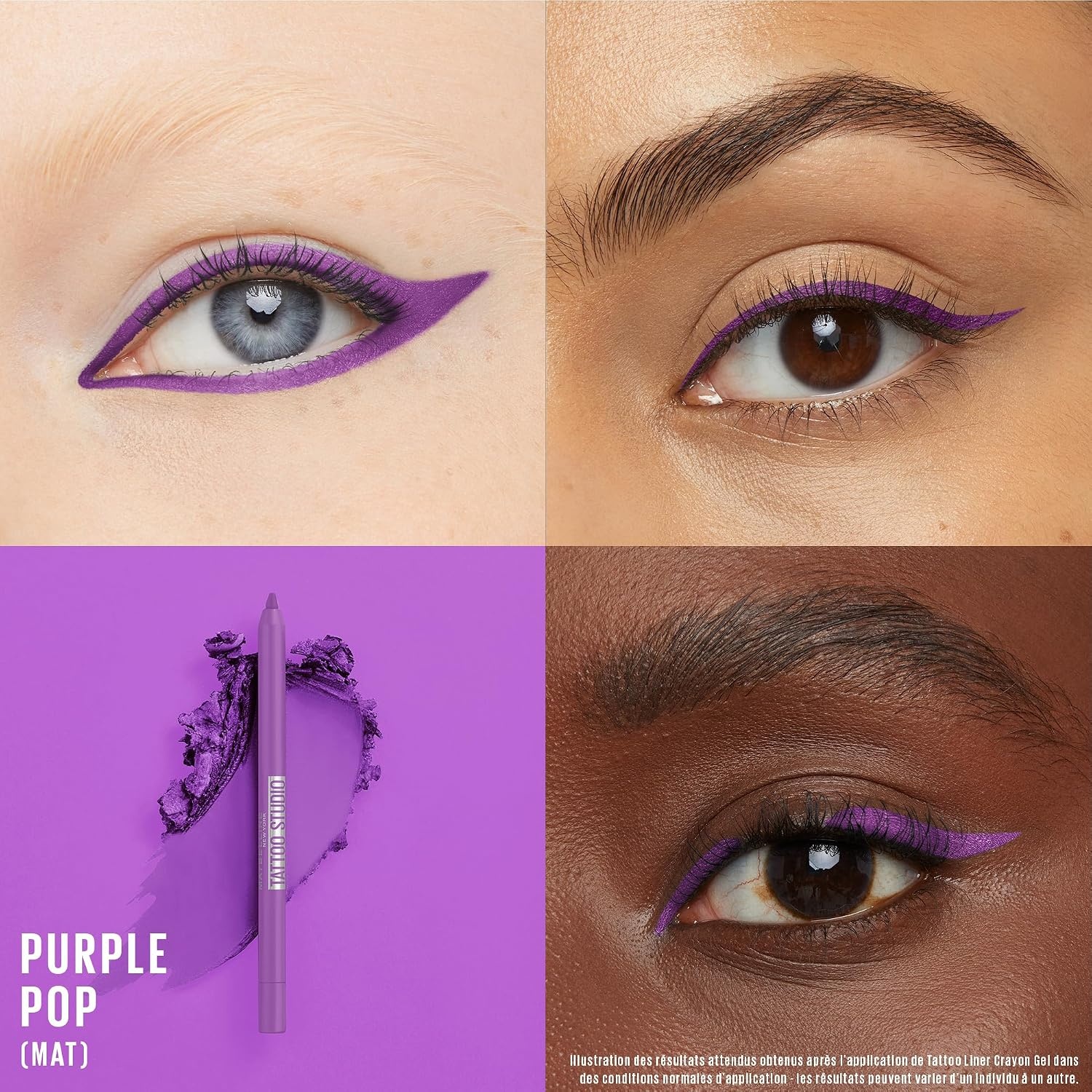 image:imageMaybelline Tattoo Liner Lpiz De Ojos SemiPermanente Waterproof 910 Bold Brown Marrn Oscurodunkelviolett