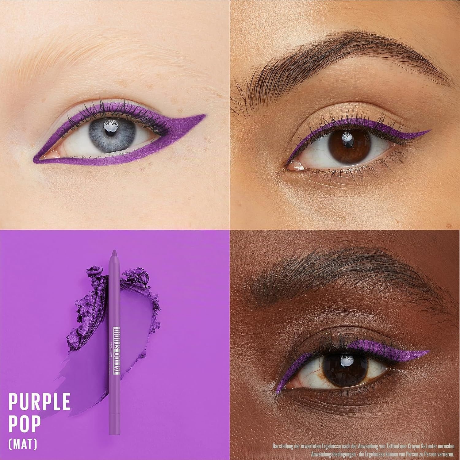 image:imageMaybelline Tattoo Liner Lpiz De Ojos SemiPermanente Waterproof 910 Bold Brown Marrn Oscurodunkelviolett