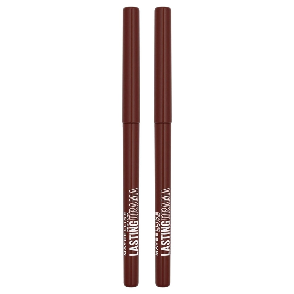 image:imageMAYBELLINE NEW YORK Lasting Drama wasserfester EyelinerStift hervorgehoben amp intensiv mattes PuderFinish 36HHalt automatische Bleistiftspitze Ultrapigmentierte Formel Brown Sugar2 Bleistifte Brown Sugar