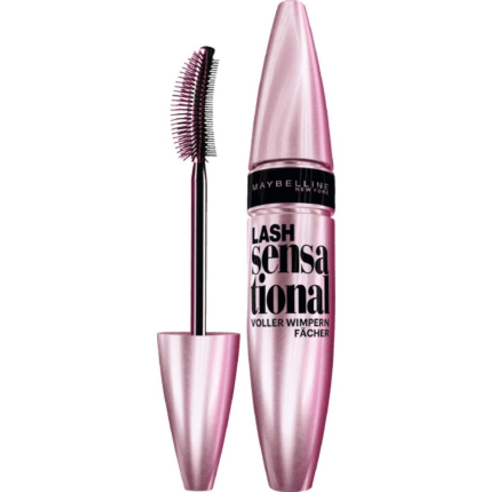image:imageMaybelline Lash Sensational VollerWimpernFcher Mascara in Black definiert jede einzelne Wimper mit spezieller WimpernEntfalterBrste extrem schwarze Pigmente 95 ml