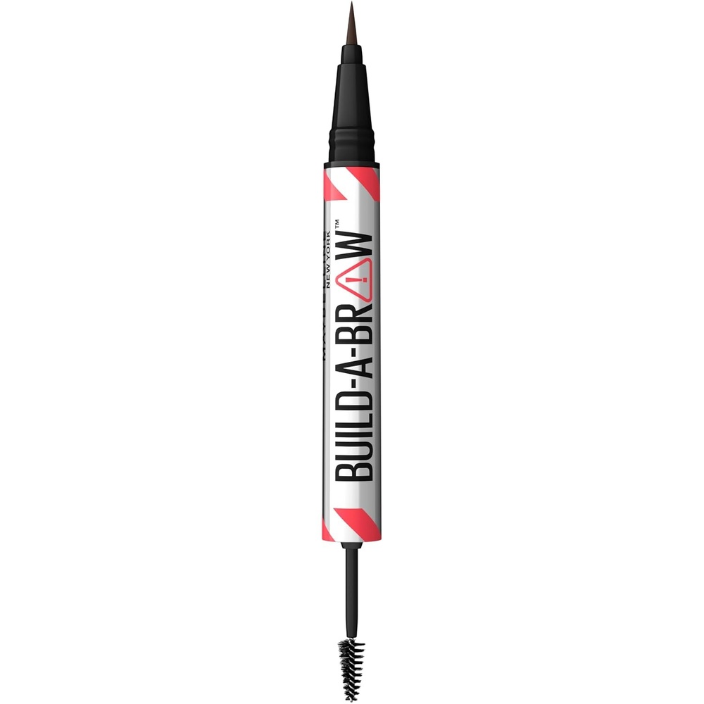 image:imageMaybelline New York 2in1 Augenbrauenstift mit Gel fr volle und definierte Augenbrauen Bis zu 24 Stunden Halt Kein Verwischen BuildABrow Vegane Formel Nr 260 Deep Brown260 Deep Brown