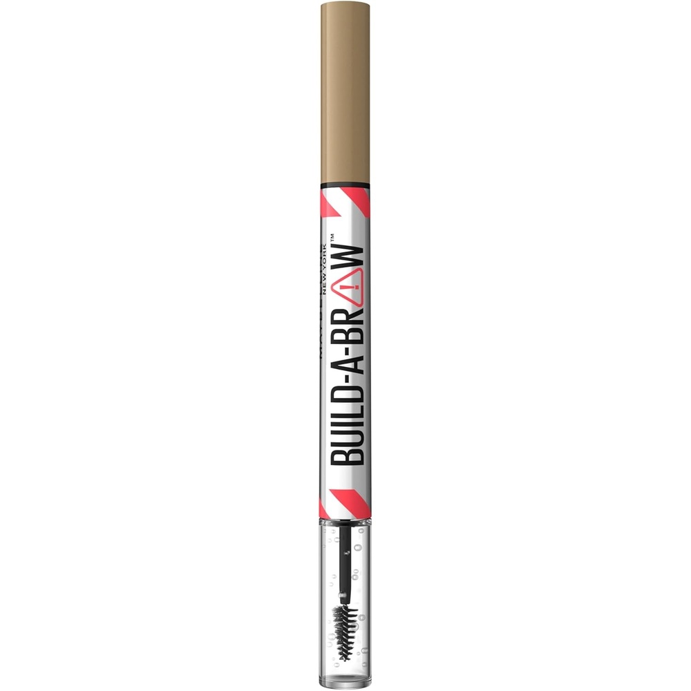 image:imageMaybelline New York 2in1 Augenbrauenstift mit Gel fr volle und definierte Augenbrauen Bis zu 24 Stunden Halt Kein Verwischen BuildABrow Vegane Formel Nr 260 Deep Brown250 Blonde