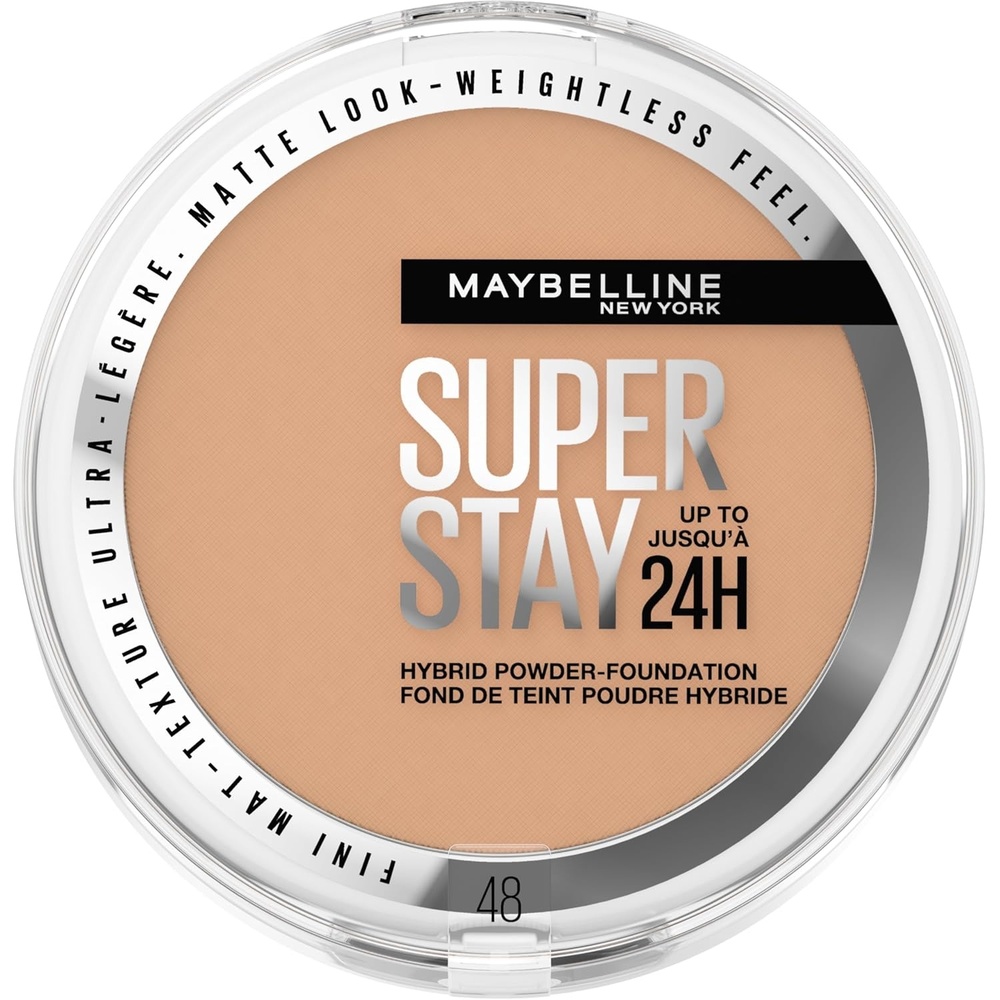 image:imageMaybelline New York 2in1 Puder MakeUp Wasserfest und mattierend mit hoher Deckkraft Super Stay Hybrid Powder Foundation Nr 75 1 StckNr 48
