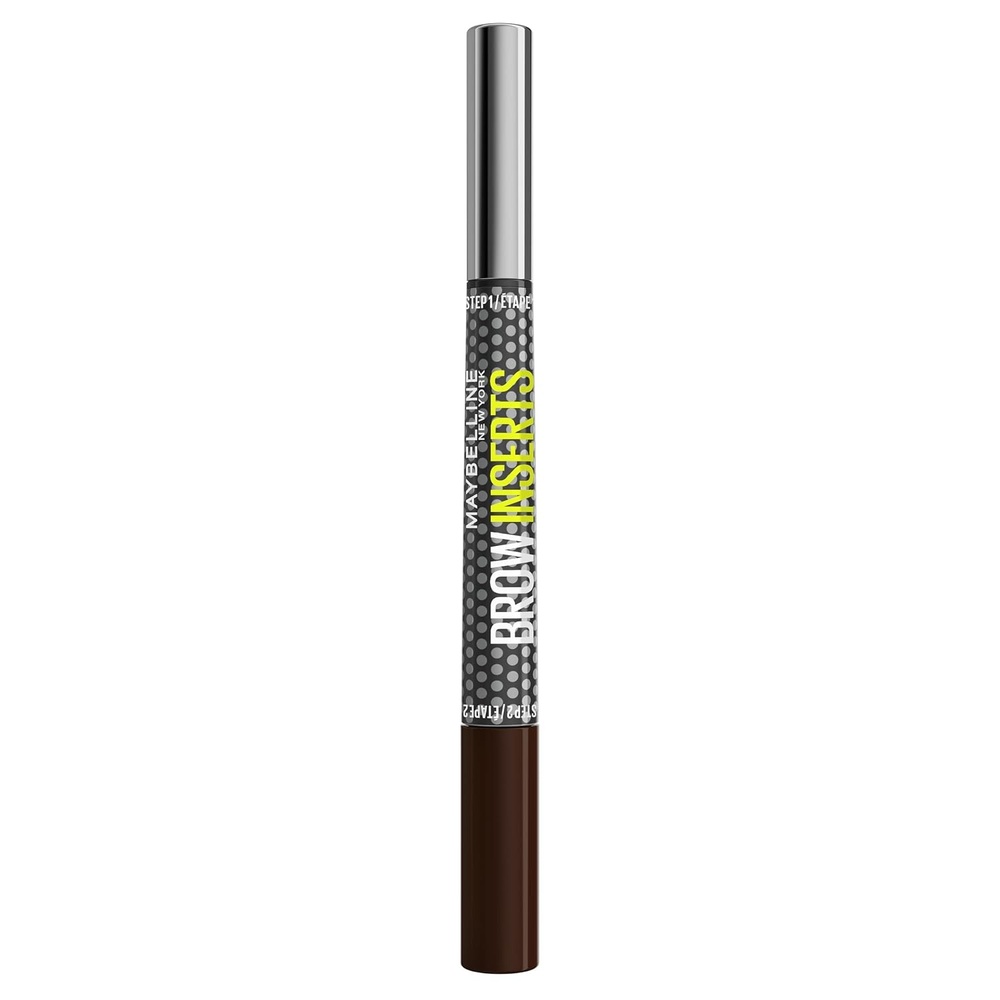 image:imageMaybelline New York Brow Inserts 2in1 Augenbrauenstift fr fllige amp definierte Augenbrauen 3fach MikroSpitze amp FaserGel mit bis zu 36H Halt Wasserfest amp Wischfest Blonde 1 1 Stk6 Black Brown