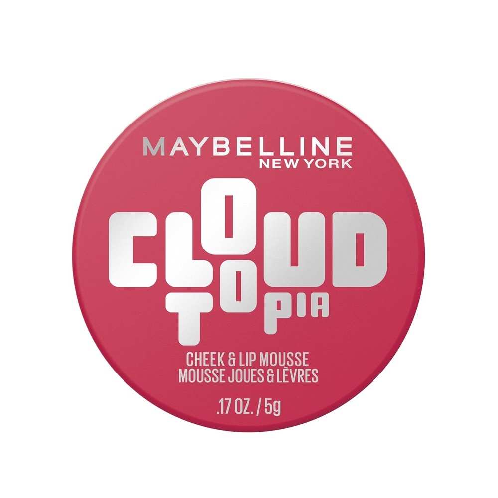 image:imageMaybelline New York Cloudtopia Wangen amp Lippen Mousse 2in1 Blush amp Lippenfarbe fr 14H Halt Luftigleichte Textur amp mattes Finish Nr 02 Ethereal Rouge 5g