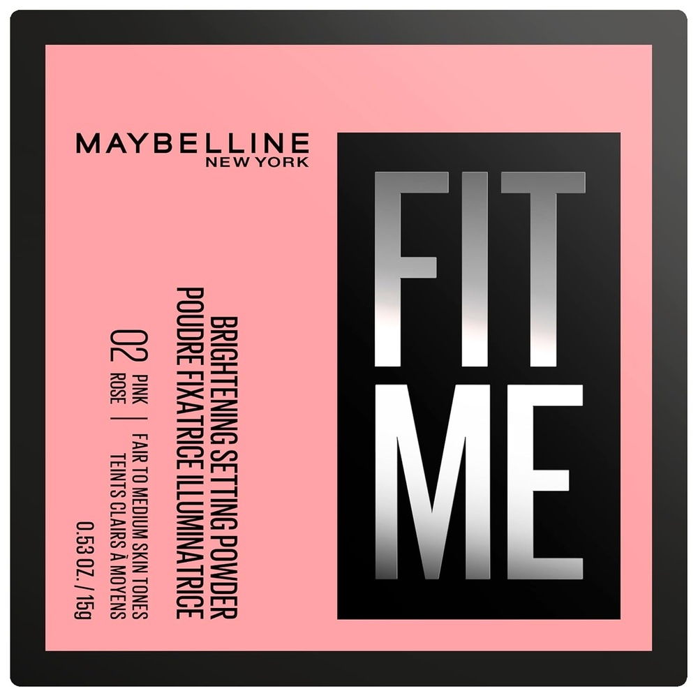 image:imageMaybelline New York Fit Me Loose Setting Powder Fixierendes loses Puder fr 16H Halt amp MattFinish mit WeichzeichnerEffekt amp BlurlightPigmenten Nr 02 Pink 15 g