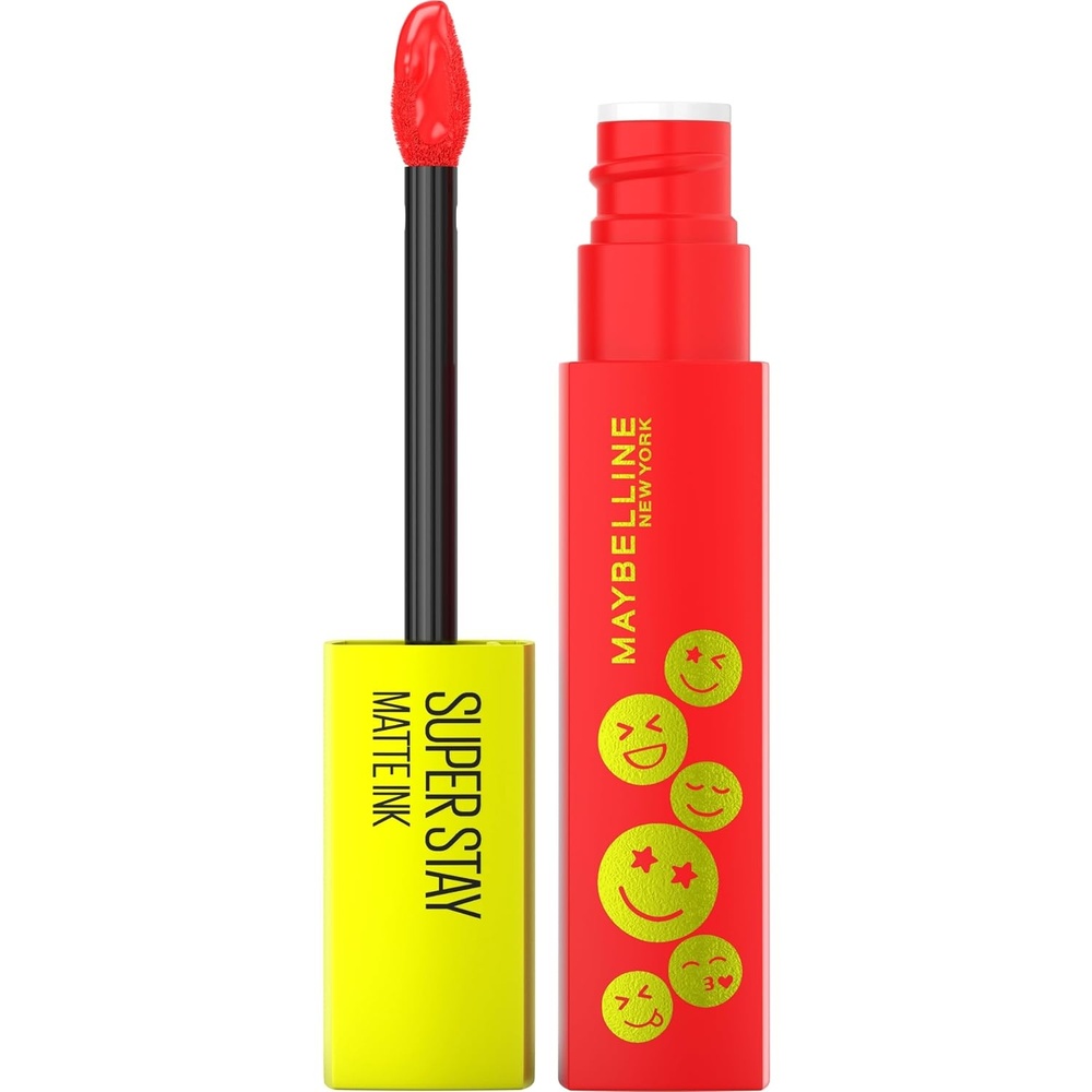 image:imageMaybelline New York Flssiger Lippenstift mit mattem Finish 16h Halt ohne Abfrben Vegane Formel Super Stay Matte Ink Moodmaker Nr 445 Energizer 5ml445 Energizer