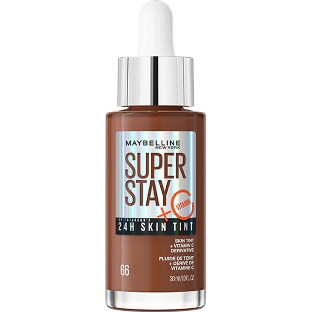 image:imageMaybelline New York Foundation Langanhaltendes MakeUp mit Vitamin C Vegane Formel Super Stay Skin Tint Nr 3666 Hazelnut