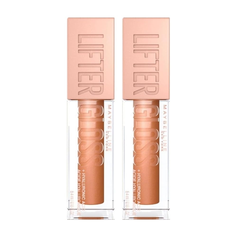 image:imageMaybelline New York Glnzender Lipgloss fr voller wirkende Lippen Feuchtigkeitsspendend Mit Hyaluronsure Lifter Gloss Farbe Nr 002 Ice Nude 1 x 54 mlGold