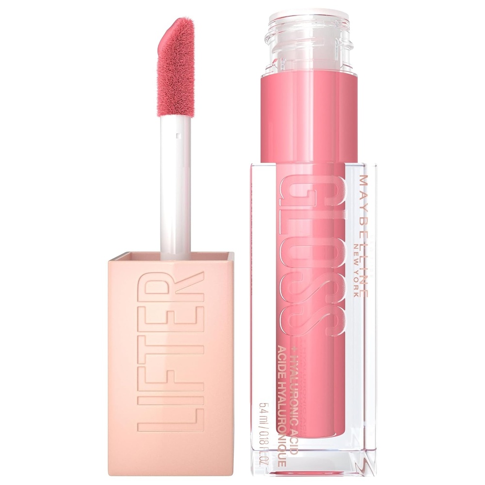 image:imageMaybelline New York Glnzender Lipgloss fr voller wirkende Lippen Feuchtigkeitsspendend Mit Hyaluronsure Lifter Gloss Farbe Nr 002 Ice Nude 1 x 54 mlGummibr