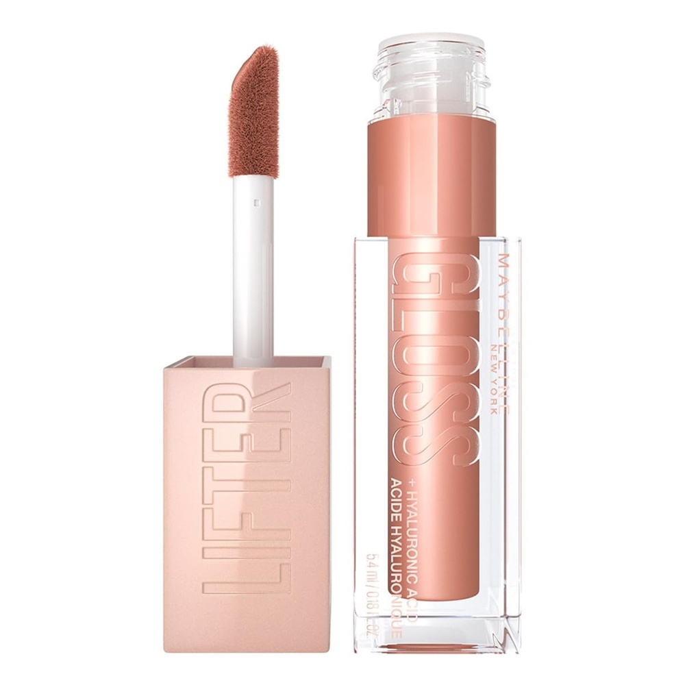 image:imageMaybelline New York Glnzender Lipgloss fr voller wirkende Lippen Feuchtigkeitsspendend Mit Hyaluronsure Lifter Gloss Farbe Nr 002 Ice Nude 1 x 54 mlstone