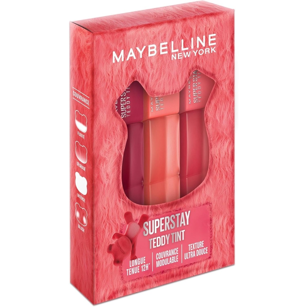 image:imageMaybelline New York Langanhaltender Lippenstift 15 Skinnydip 5 mlTeddy Tint Set x 3